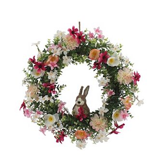 Celebrate Together™ Floral Wreath with Bunny