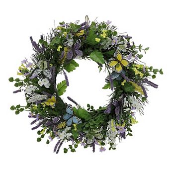 Celebrate Together™ Butterfly Spring Florals Artificial Wreath