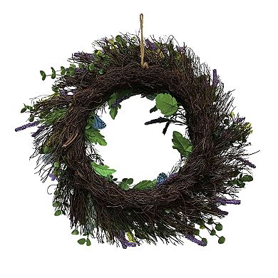 Celebrate Together™ Butterfly Spring Florals Artificial Wreath