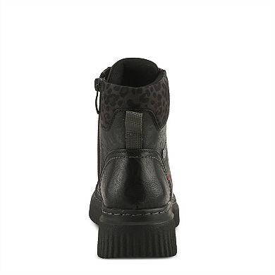 Patrizia Bantu Women's Ankle Lace-Up Booties with Lug Sole