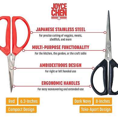 Joyce Chen 8-in. Deluxe & 6-in. Original Scissors 2-pc. Set
