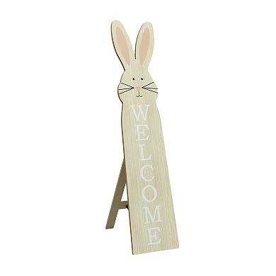 Celebrate Together Easter Welcome Bunny Porch Leaner Outdoor Decor