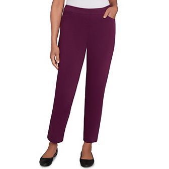 Women's Alfred Dunner Fitted Twill Short Length Pants