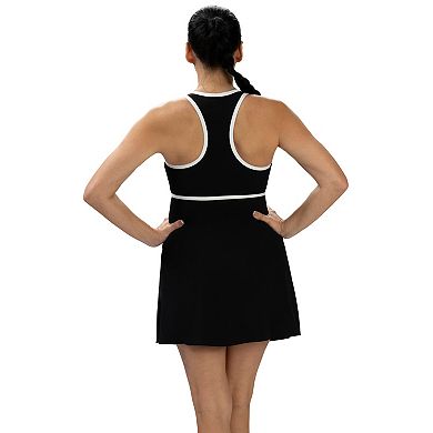Women's Little Dolfin Aquashape Zip Front Swim Dress
