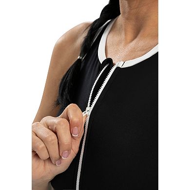 Women's Little Dolfin Aquashape Zip Front Swim Dress