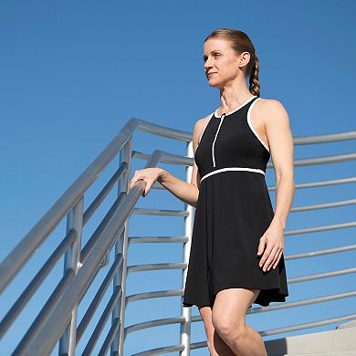 Women's Little Dolfin Aquashape Zip Front Swim Dress