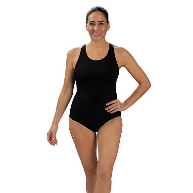 Women's Little Dolfin Aquashape Scoop Neck Conservative One-Piece Swimsuit
