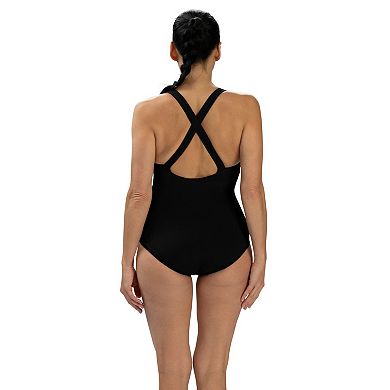 Women's Little Dolfin Aquashape Scoop Neck Conservative One-Piece Swimsuit