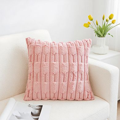 2Pcs Throw Pillow Covers Farmhouse Pillow Case Luxury Soft Plush Cushion Pillowcase for Home Decor