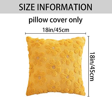 Throw Pillow Covers Set of 2 Flower Farmhouse Soft Throw Pillows for Sofa Holliday Home Decor