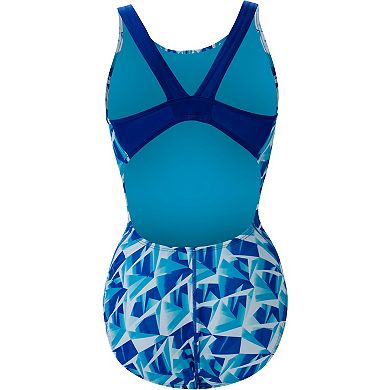 Juniors' Little Dolfin Uglies Crystalline HP Back One-Piece Swimsuit