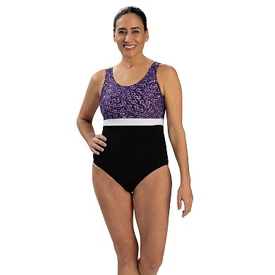 Women's Little Dolfin Aquashape Harmony Moderate Scoop Back One-Piece Swimsuit