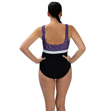Women's Little Dolfin Aquashape Harmony Moderate Scoop Back One-Piece Swimsuit