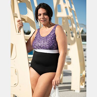 Women's Little Dolfin Aquashape Harmony Moderate Scoop Back One-Piece Swimsuit