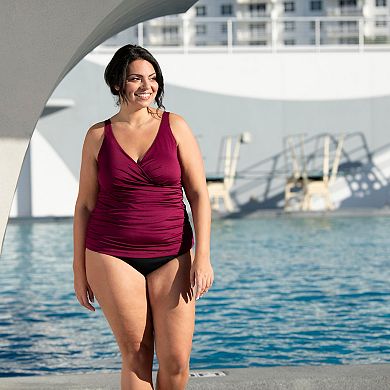 Women's Little Dolfin Wrap Front Swim Top