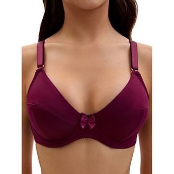 Women's V Neck Adjustable Strap Underwire Push Up Bras