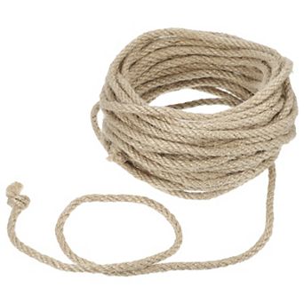 Cat Natural Sisal Rope for Scratching Post Tree Replacement, Sisal Rope, 6mm Diameter, 33ft