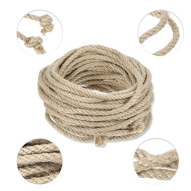Cat Natural Sisal Rope for Scratching Post Tree Replacement, Sisal Rope, 6mm Diameter, 33ft