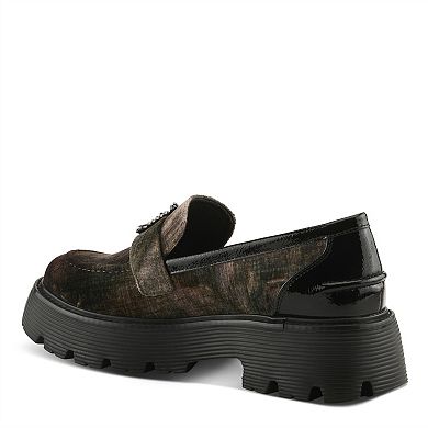 Patrizia Morhua Women's Slip-On Loafers With Buckle Detail