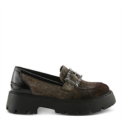 Patrizia Morhua Women's Slip-On Loafers With Buckle Detail