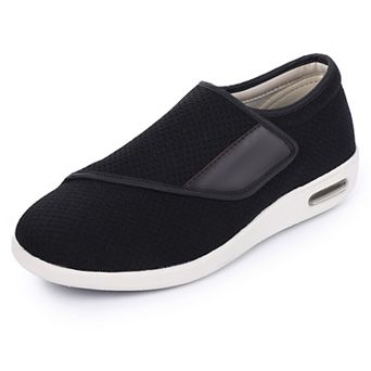 Men's Wide Width Elderly Diabetic Shoes Adjustable Closure Swollen Feet Walking Edema Sneakers