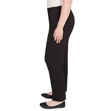 Women's Alfred Dunner Ribbed Knit Short Length Pants