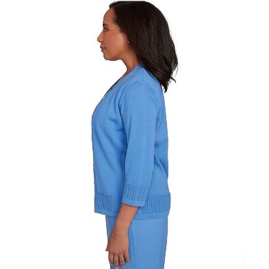 Women's Alfred Dunner Floral Print Two-In-One Sweater