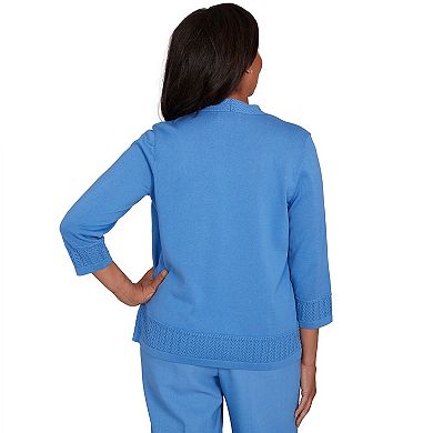 Women's Alfred Dunner Floral Print Two-In-One Sweater