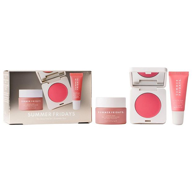 Summer Fridays The Dewy Pink Set with mini Lip Butter Balm in Pink