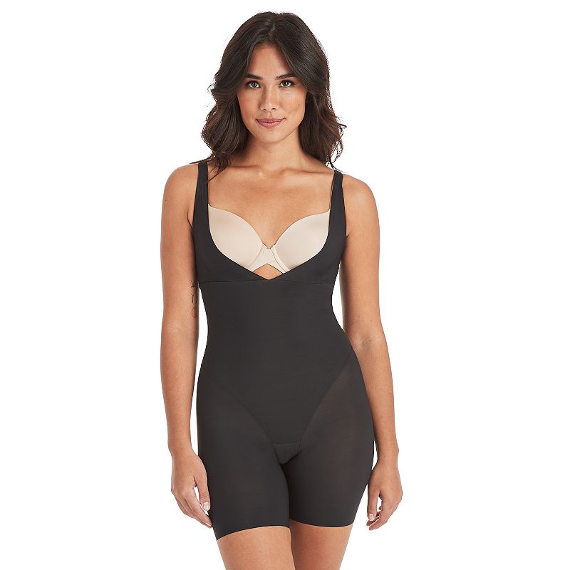Maidenform Open-Bust Body Shaper  Anti-Static Fabric Black Size  L Women 