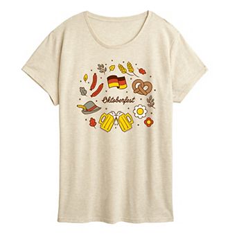 Women's Oktoberfest Fall Icons Graphic Tee