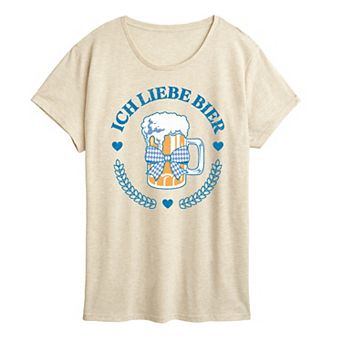 Women's Ich Liebe Bier Oktoberfest Graphic Tee