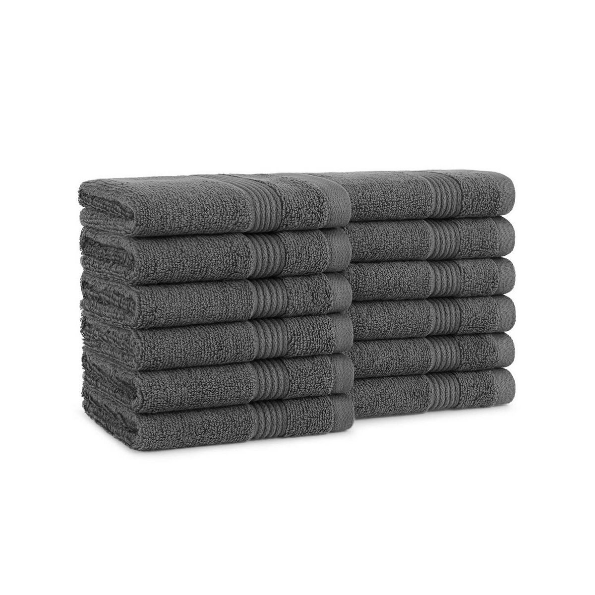 Host & Home Washcloth 13x13 (12 Pack) - Pewter Grey
