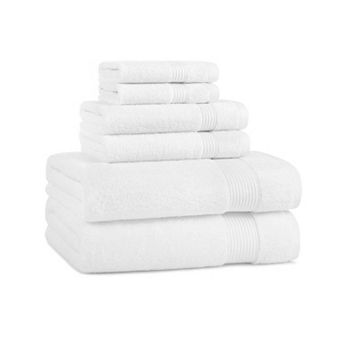 Host & Home 6 pc Cotton Bath Towel Set