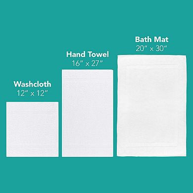 Admiral Washcloth 12x12 White (12/Pack)