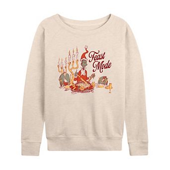 Women's Dr. Seuss The Grinch Feast Mode French Terry Long Sleeve Tee