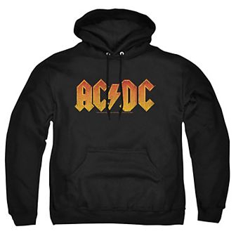 Big & Tall ACDC Distressed Logo Graphic Pullover Hoodie