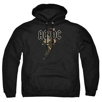 Big & Tall ACDC Camo Bolt Graphic Pullover Hoodie
