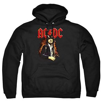 Big & Tall ACDC Fire & Horns Graphic Pullover Hoodie