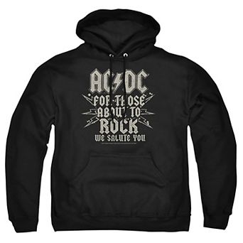 Big & Tall ACDC Salute Graphic Pullover Hoodie