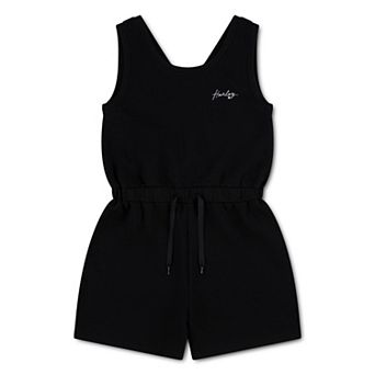 Girls 7-16 Hurley Knit Romper with V-Neck & Elastic Waist