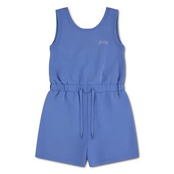 Girls 7-16 Hurley Knit Romper with V-Neck & Elastic Waist