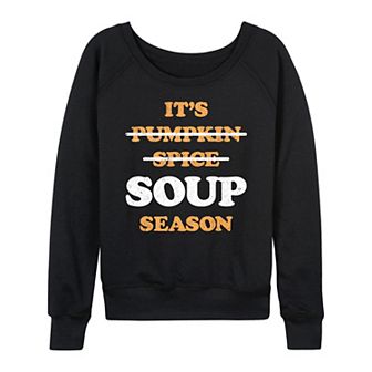 Women's It's Soup Season French Terry Long Sleeve Tee