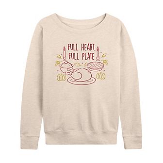Women's Full Heart Full Plate French Terry Long Sleeve Tee