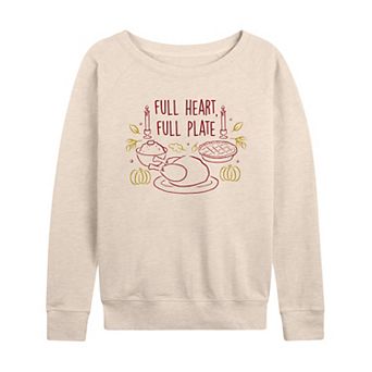 Women's Full Heart Full Plate French Terry Long Sleeve Tee