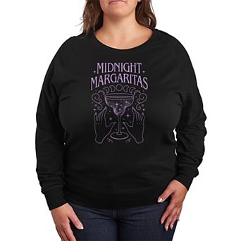 Plus Size Midnight Margaritas French Terry Long Sleeve Tee