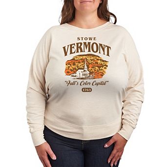 Plus Size Stowe Vermont French Terry Long Sleeve Tee