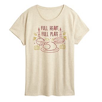 Women's Full Heart Full Plate Graphic Tee