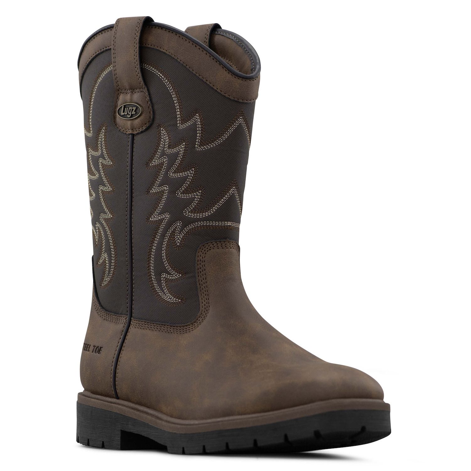Мужские ботинки Lugz Cowboss Steel Toe, цвет: Коричневый кофейный