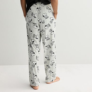 Men's Peanuts Snoopy Pinstripe Toss Pajama Pants